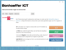Tablet Screenshot of ict.bonhoeffer.nl